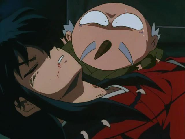 Otaku Gallery  / Anime e Manga / Inu-Yasha / Screen Shots / Episodi / 013 - L`enigma della luna nuova! Inuyasha dai capelli neri! / 176.jpg